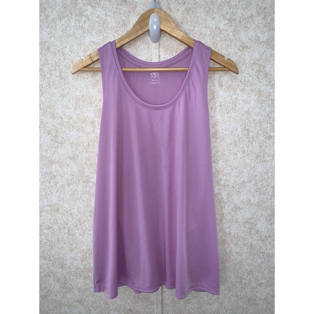 New With Tags Athletic Works Womens XXXL 22 Purple Racerback Tank Top - Picture 2 of 13